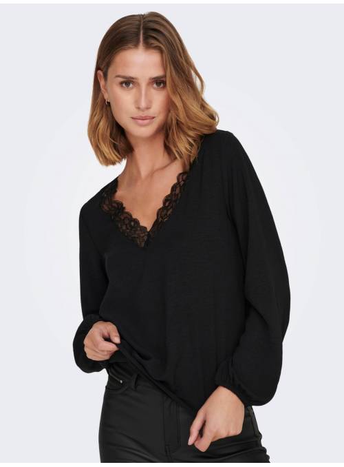 BLOUSE - OPEN NECKLINE FEM WOV PL100 - B