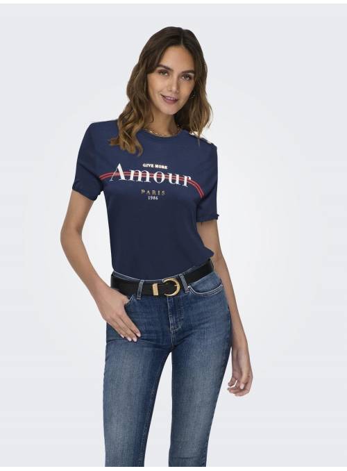 T-SHIRT FEM KNIT VI100 - BLUE - Amour