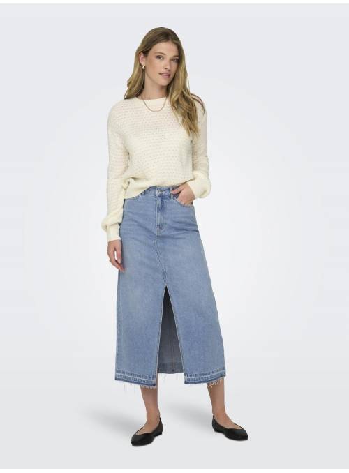 FALDA MIDI DENIM COMFORT