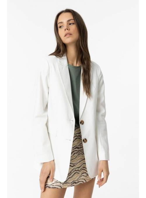 BLAZER BLANCA SLUB TIFFOSI