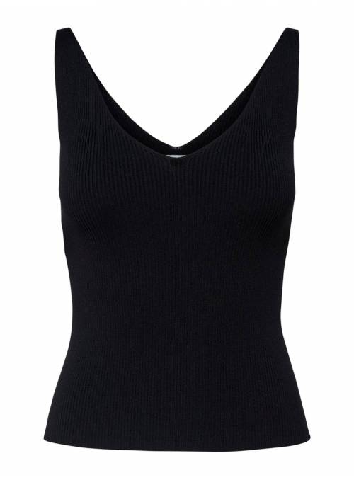 TOP ESCOTE PICO NEGRO JDY