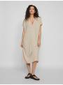 VESTIDO BRIELLE BEIGE VILA