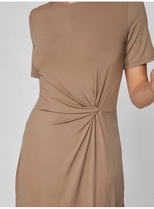 VESTIDO PATRIKA BEIGE VILA