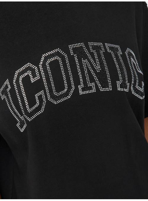 CAMISETA ICONIC BRILLOS NEGRA ONLY