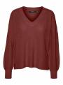 PULLOVER FEM KNIT PL70/PC25/POA5 - BROWN