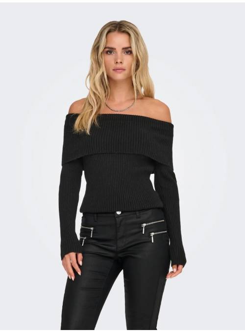 JERSEY ESCOTE BARDOT NEGRO