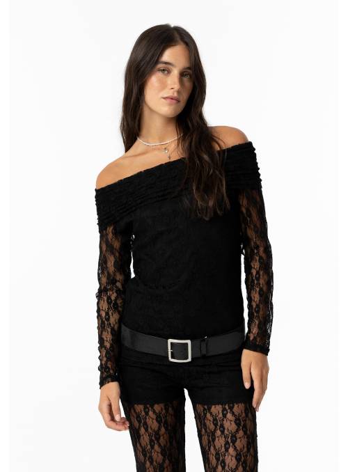 TOP LACE NEGRO TIFFOSI