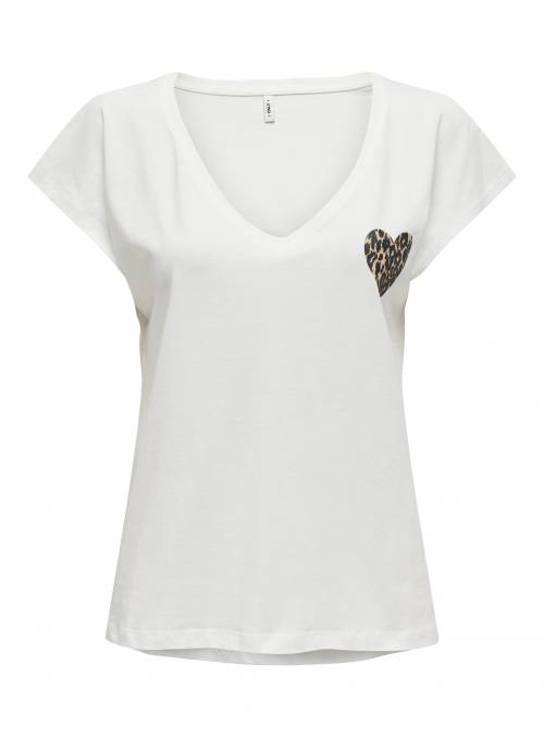 CAMISETA NINA BLANCA ONLY