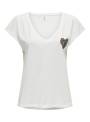 CAMISETA NINA BLANCA ONLY