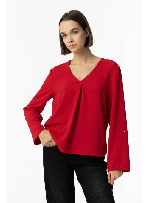 BLUSA SAND ESCOTE PICO ROJA TIFFOSI