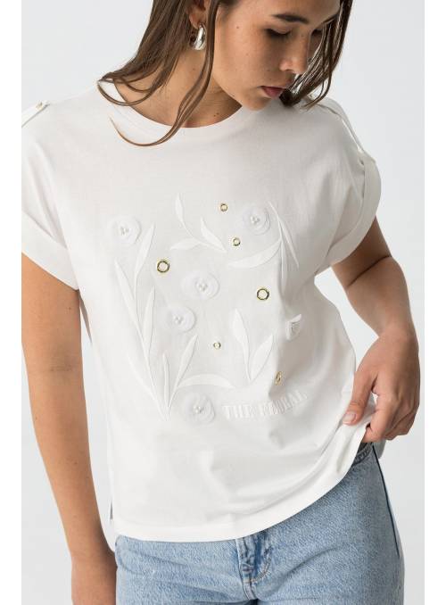 CAMISETA EYELETTE BLANCA TIFFOSI