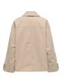 GABARDINA CORTA BEIGE ONLY